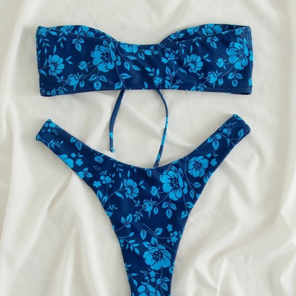 SHEIN Blue Bikini (Never Worn) Size L - Picture 2 of 2